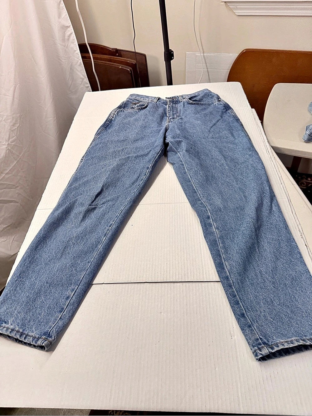Vintage Chic Women's Mom Jeans Size 10 Petite Blue Med Wash Strt Regular USA